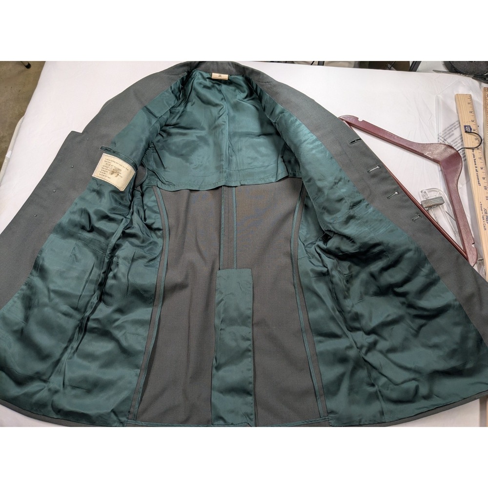 Vintage US Army Military Coat Jacket Mens 38L Green Class A Dress Uniform 2924 - Picture 7 of 10